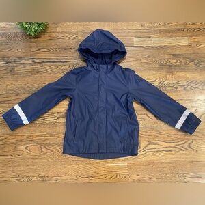 Cat & Jack Navy Raincoat Sz S (6/7)